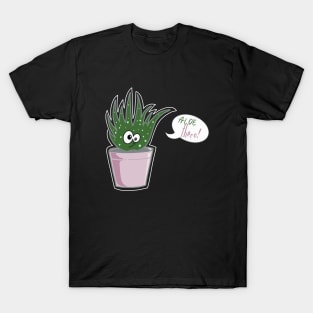 Aloe there  kawaii succulent T-Shirt